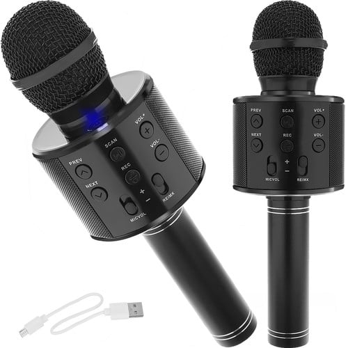 Karaoke mikrofonas - juodas Izoxis 22189