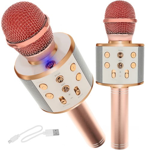 Karaoke mikrofonas - šviesiai rožinis Izoxis 22190